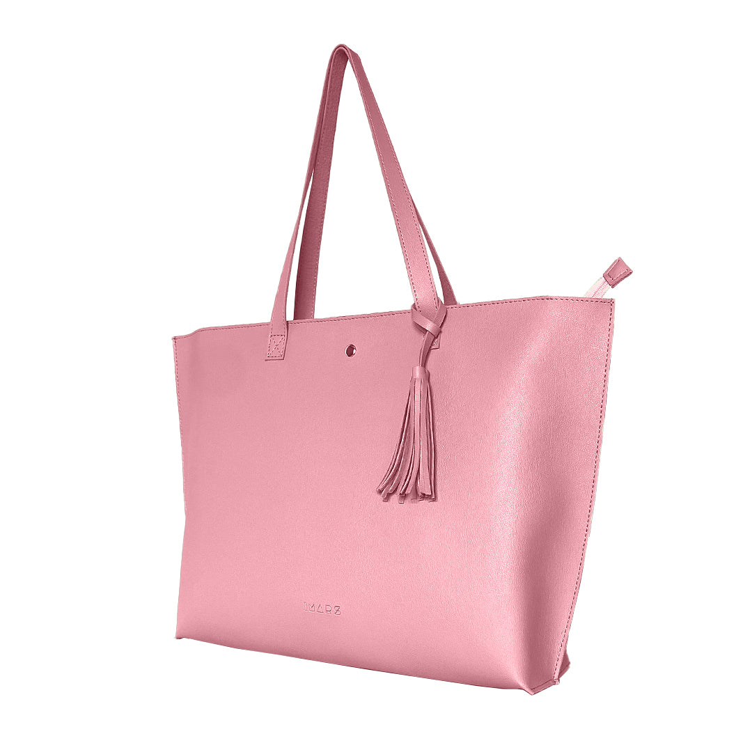 Classic Light Pink Tote Bag For Women & Girls