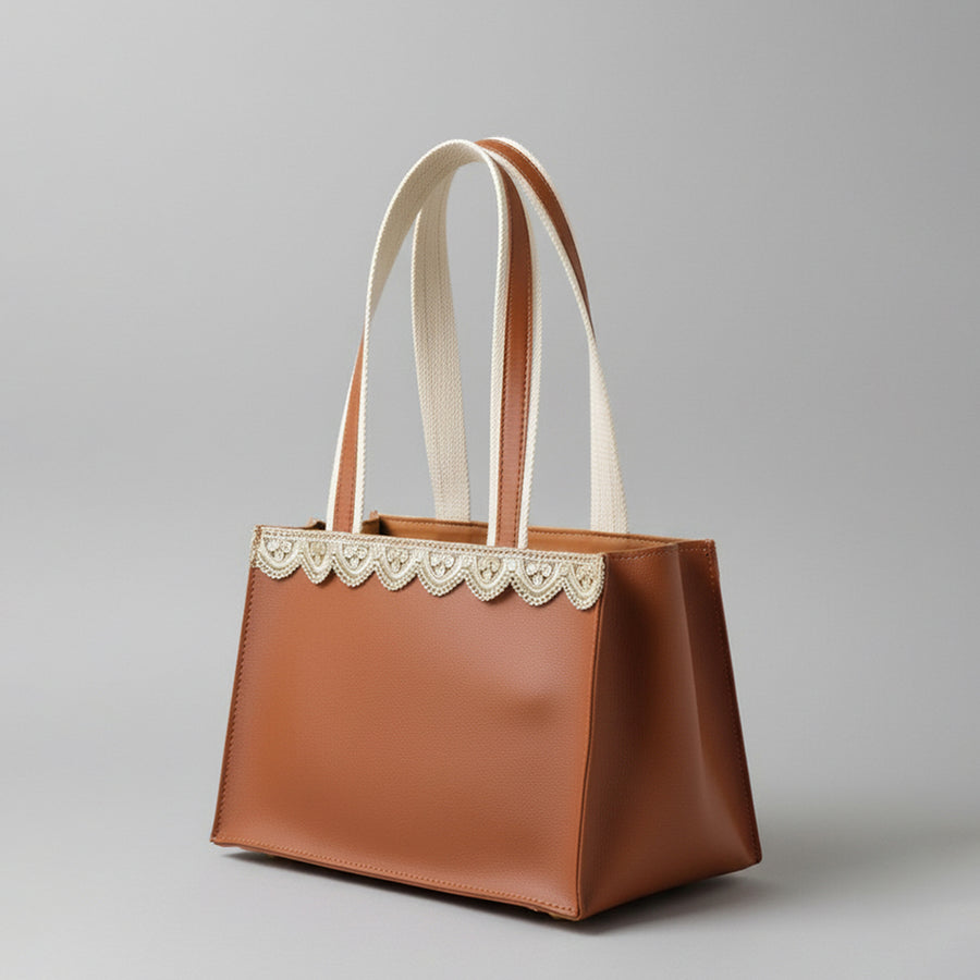 Imars Small Eco-Chic Multipurpose Vegan Leather Basket – Stylish & Sustainable for Gifting & Home Decor