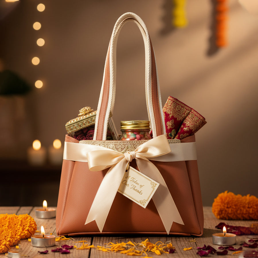 Imars Large Eco-Chic Multipurpose Vegan Leather Basket – Stylish & Sustainable for Gifting & Home Decor