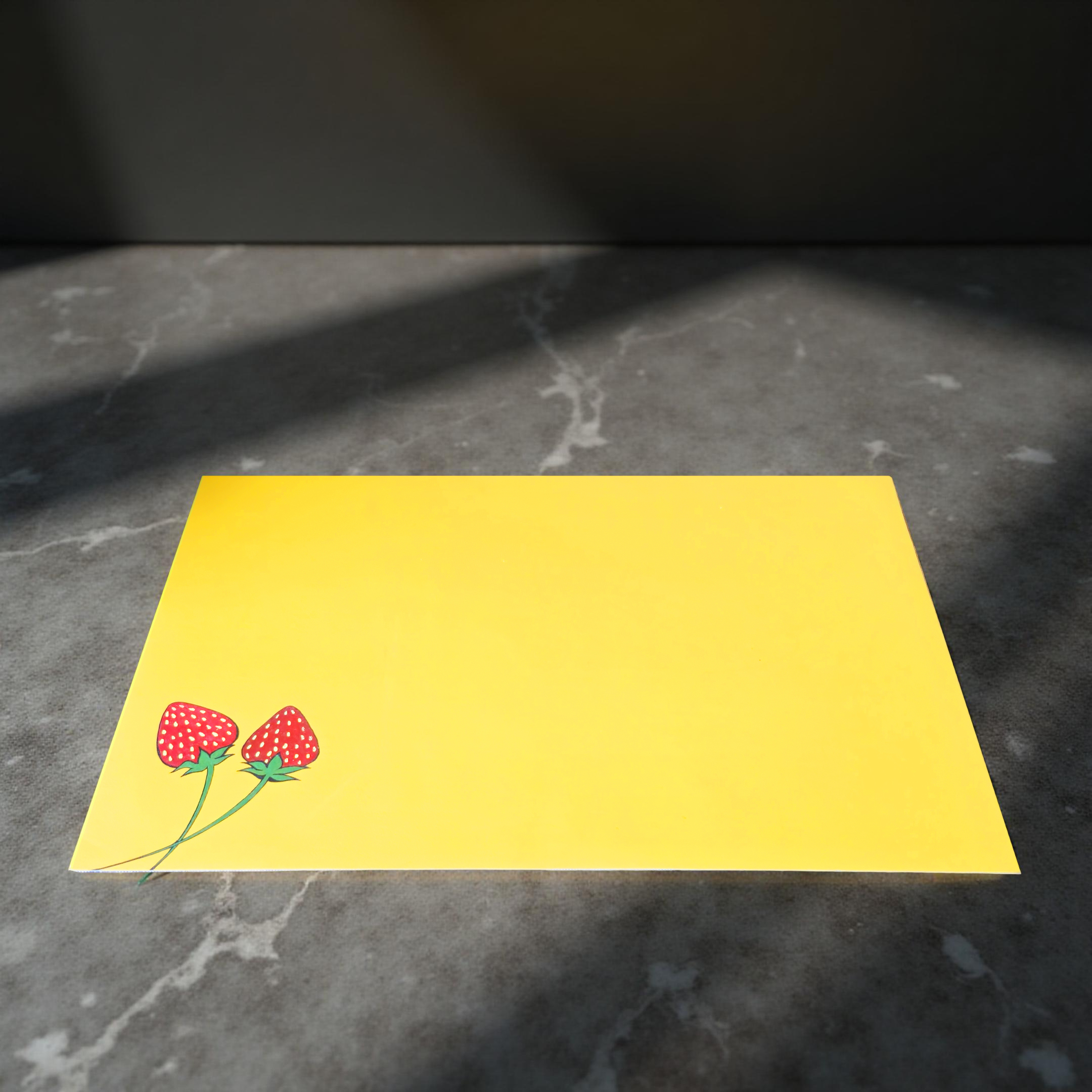 Strawberry Accent Table Mat - Yellow (Set of 2)