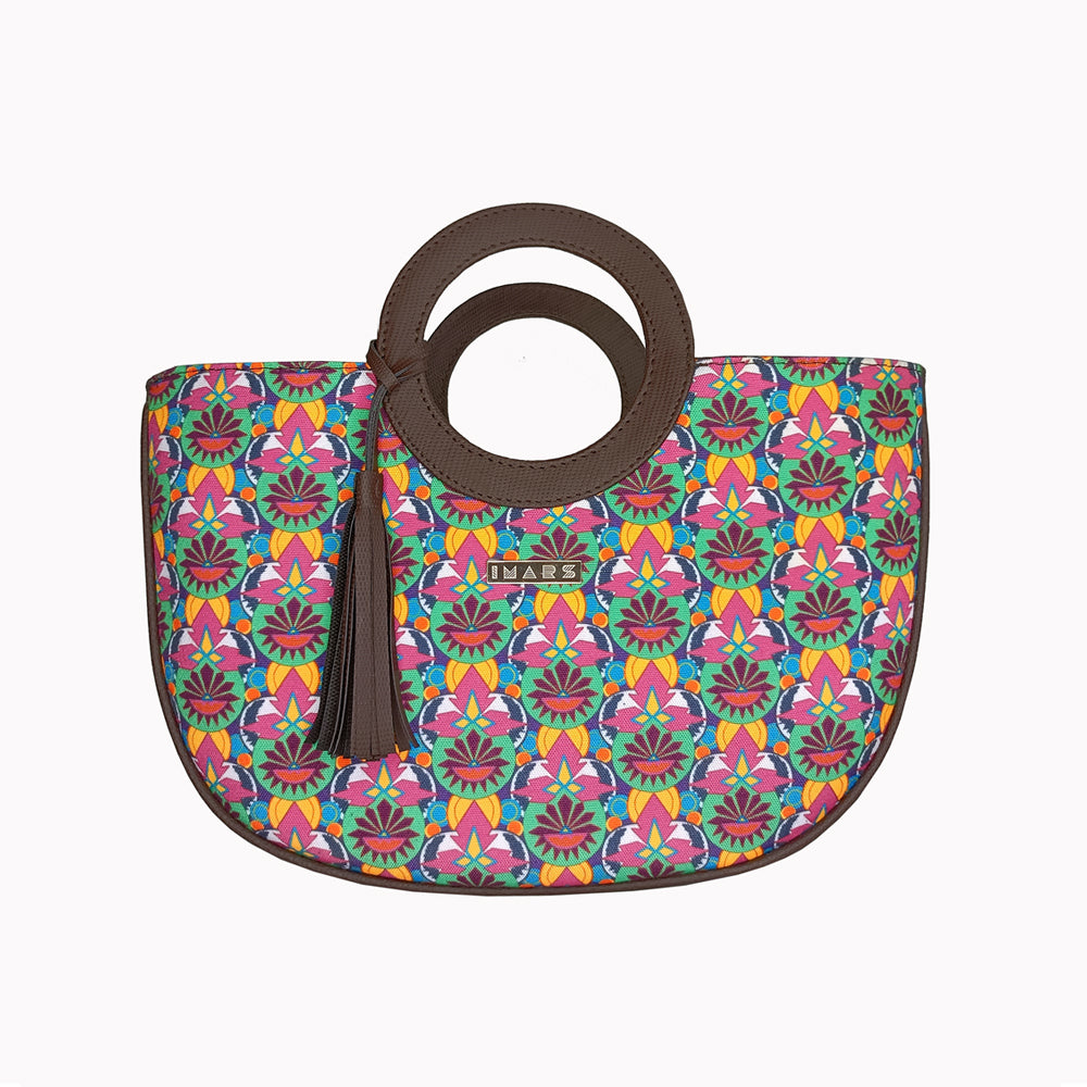 Sophisticated Multi Color Basket Bag Perfect For Women & Girls