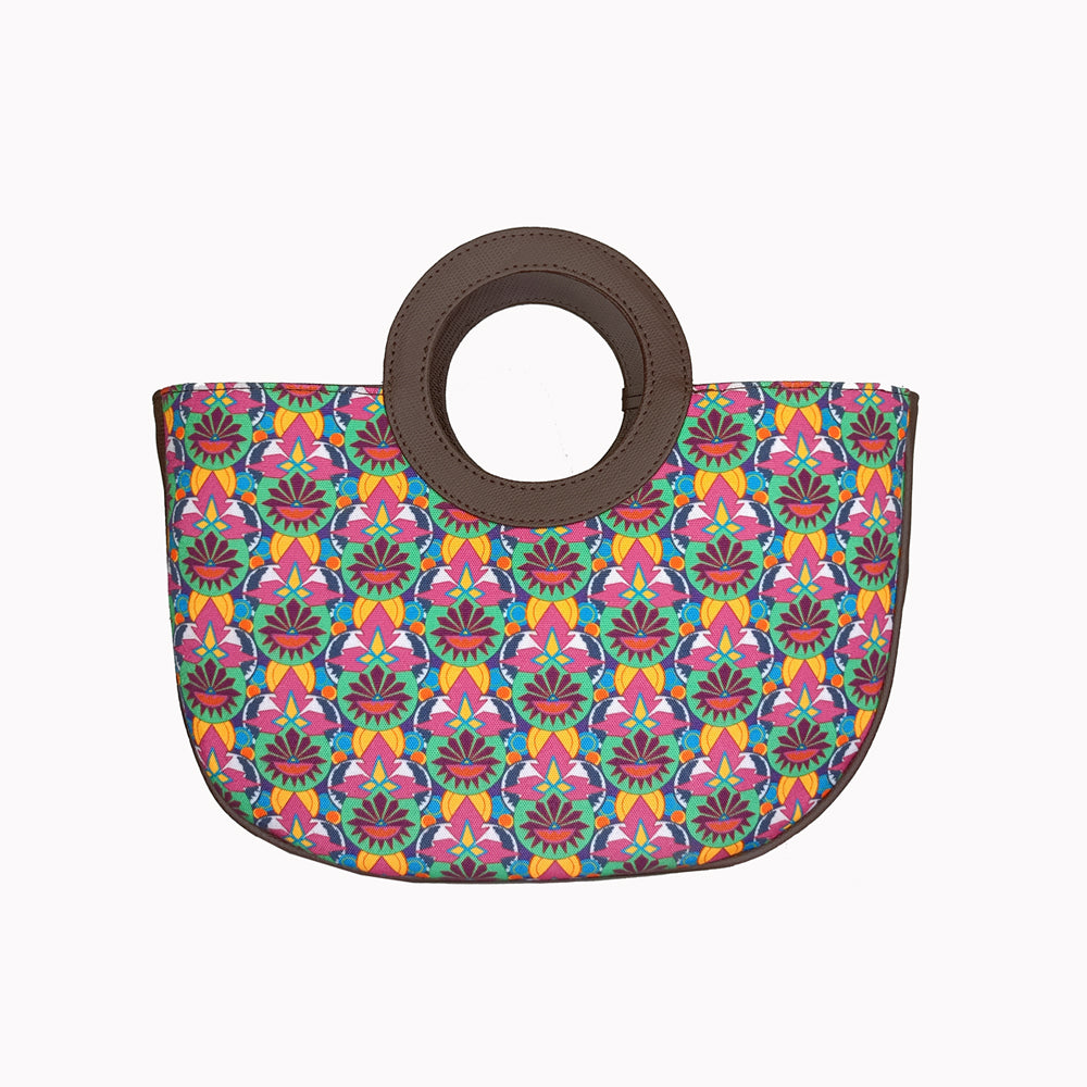 Sophisticated Multi Color Basket Bag Perfect For Women & Girls
