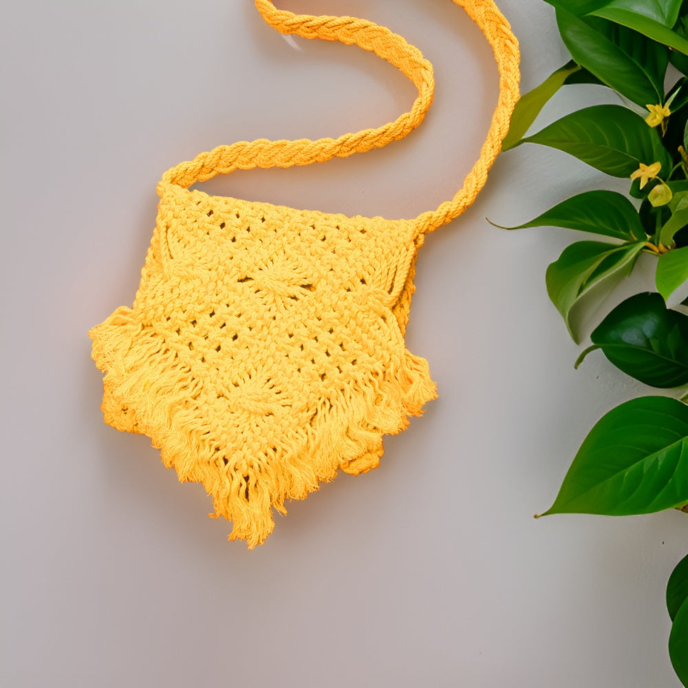 Stylish Yellow Beach Bag Perfect For Women & Girls