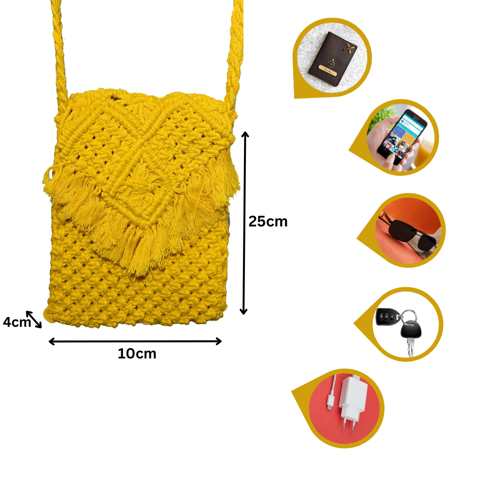 Stylish Yellow Beach Bag Perfect For Women & Girls