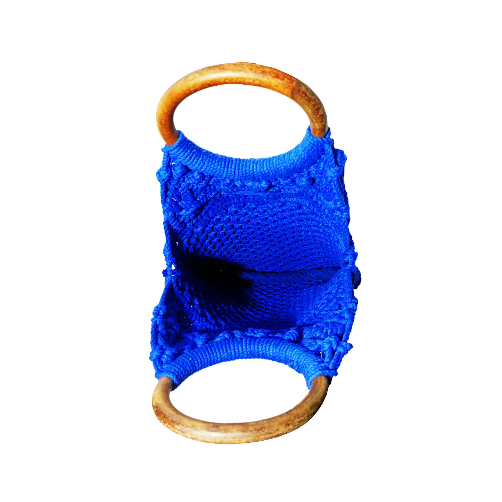 Macrame Stylish Blue Beach Bag Perfect For Women & Girls