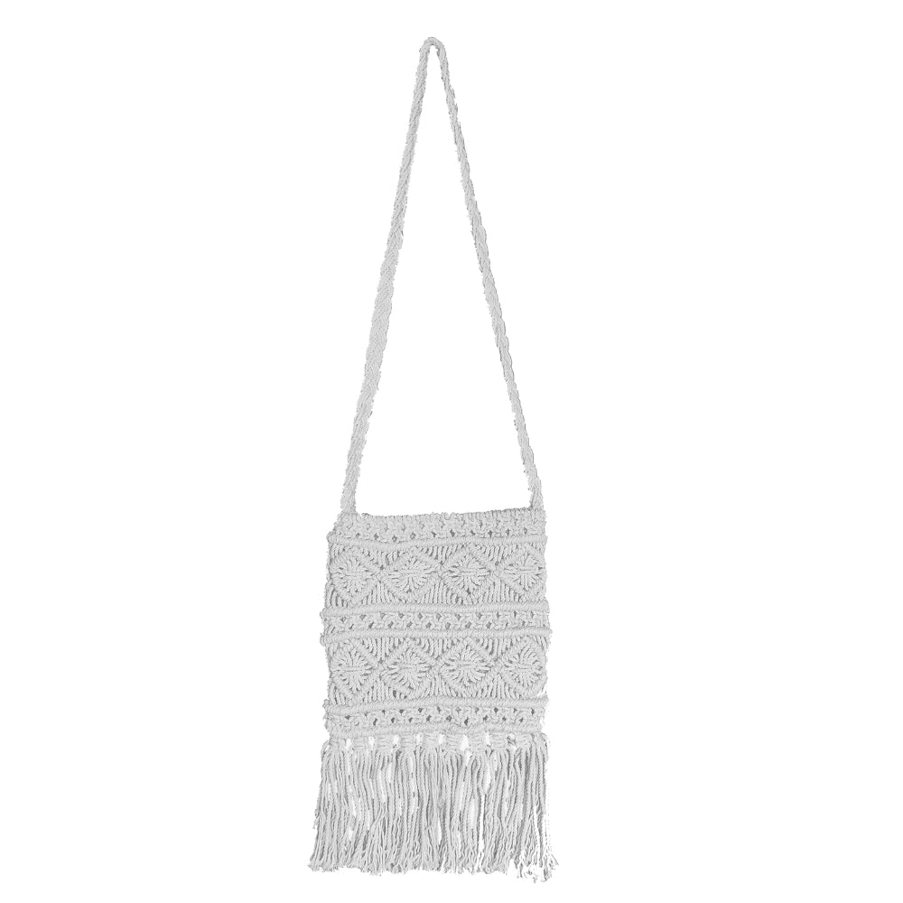 Macrame Stylish Yellow Beach Bag Perfect For Women & Girls