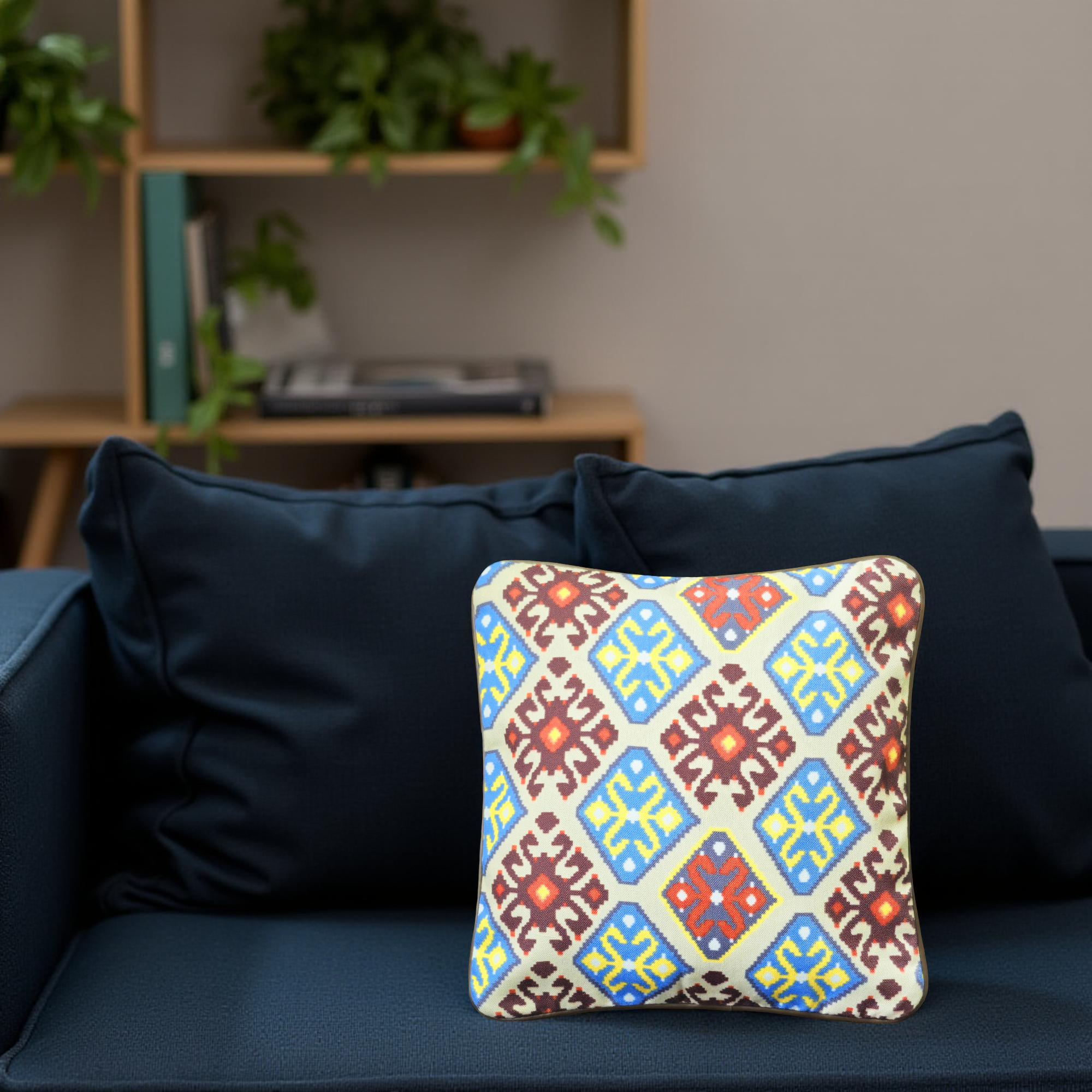 Small Decorative Pillow Covers with Tribal Design - Set of 2  (Small)