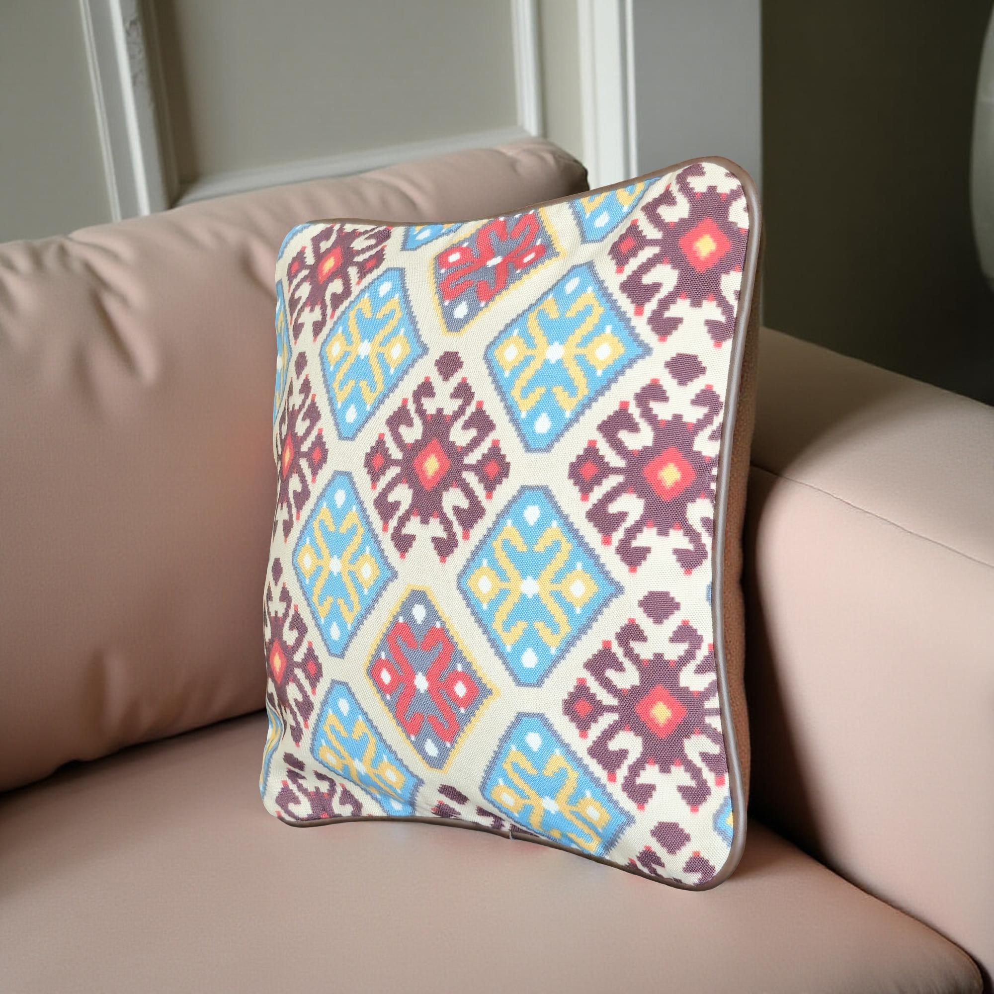 Small Decorative Pillow Covers with Tribal Design - Set of 2  (Small)