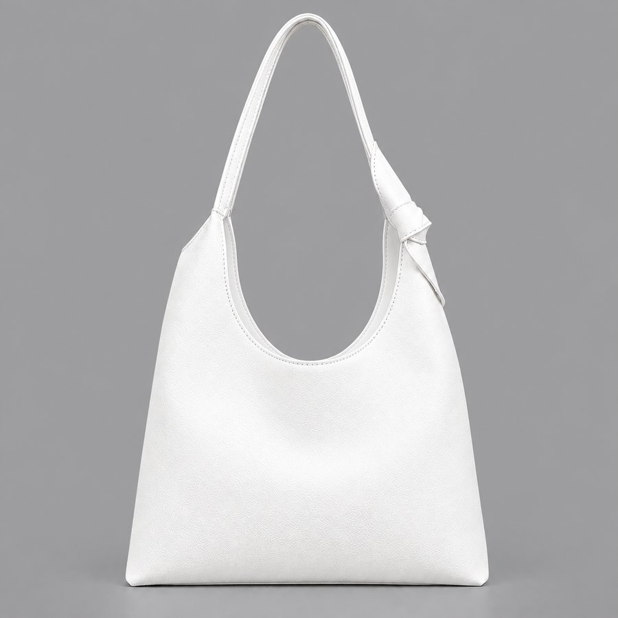 White Shoulder Hobo Bag for Women & Girls