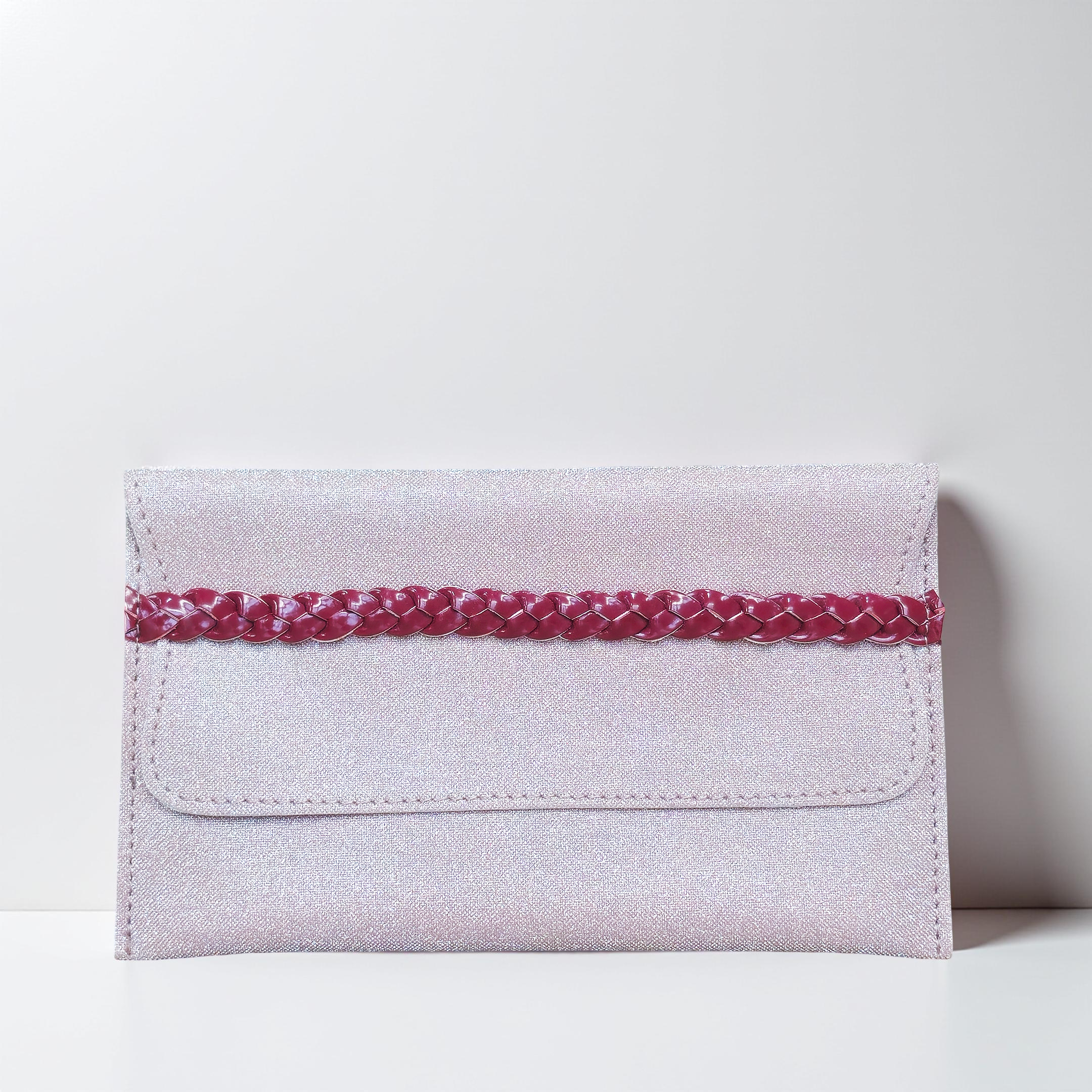 Braided Accent Vegan Leather