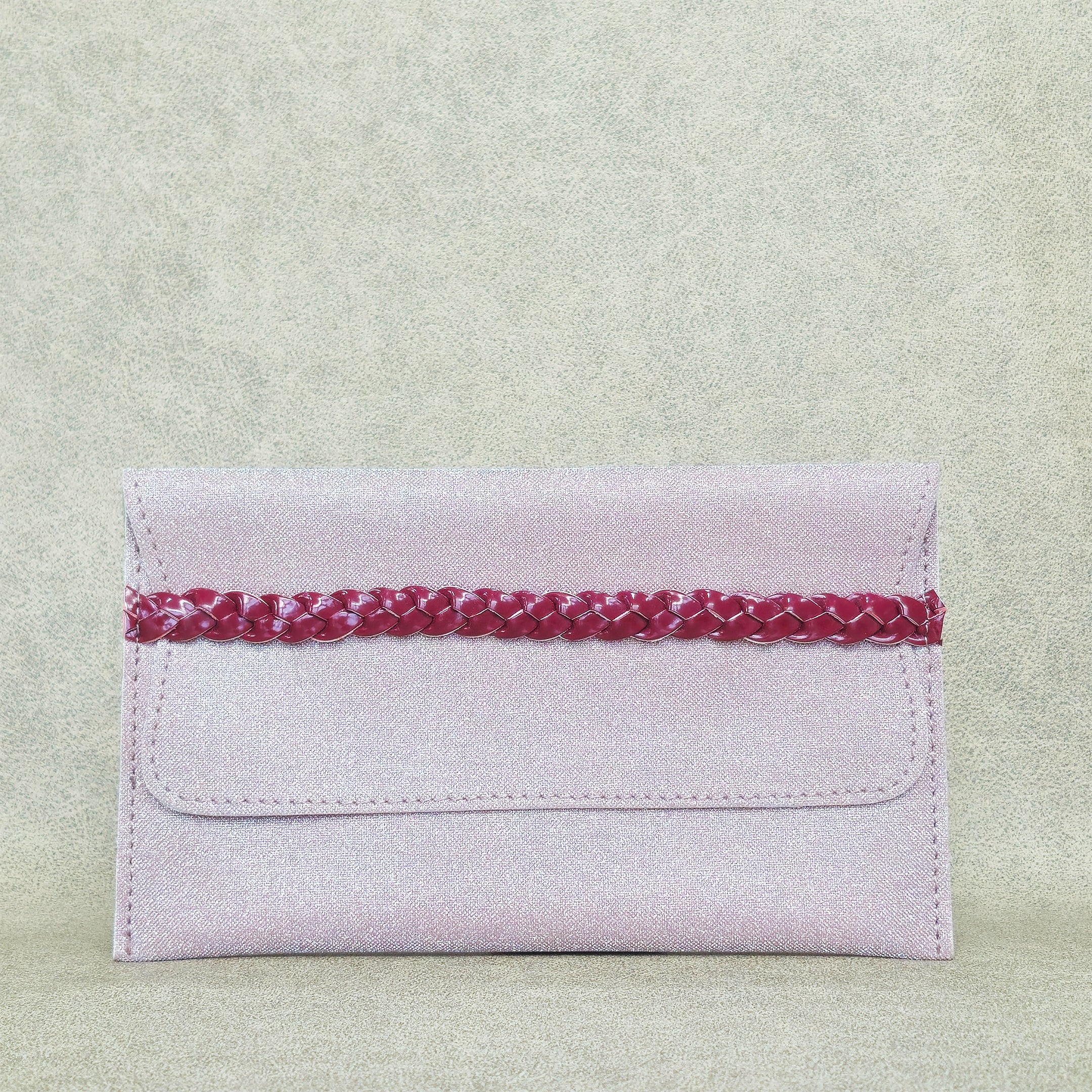 Braided Accent Vegan Leather
