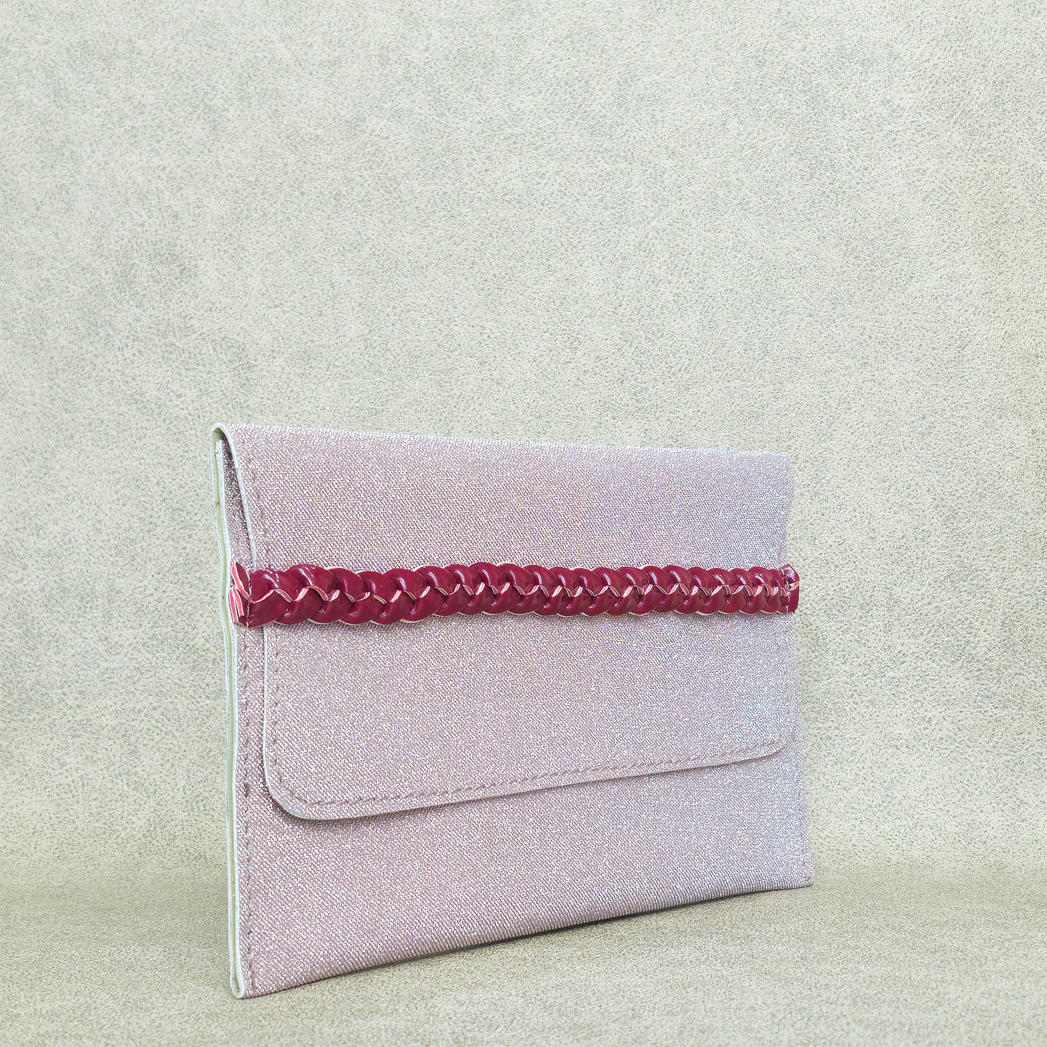 Braided Accent Vegan Leather