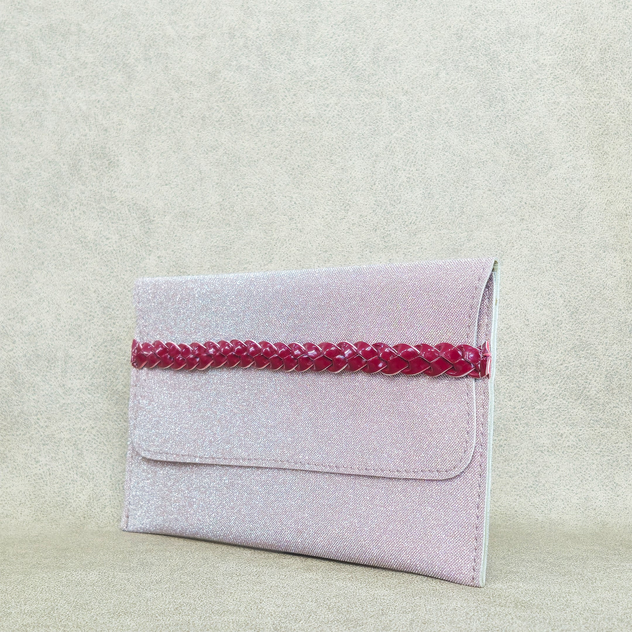 Braided Accent Vegan Leather