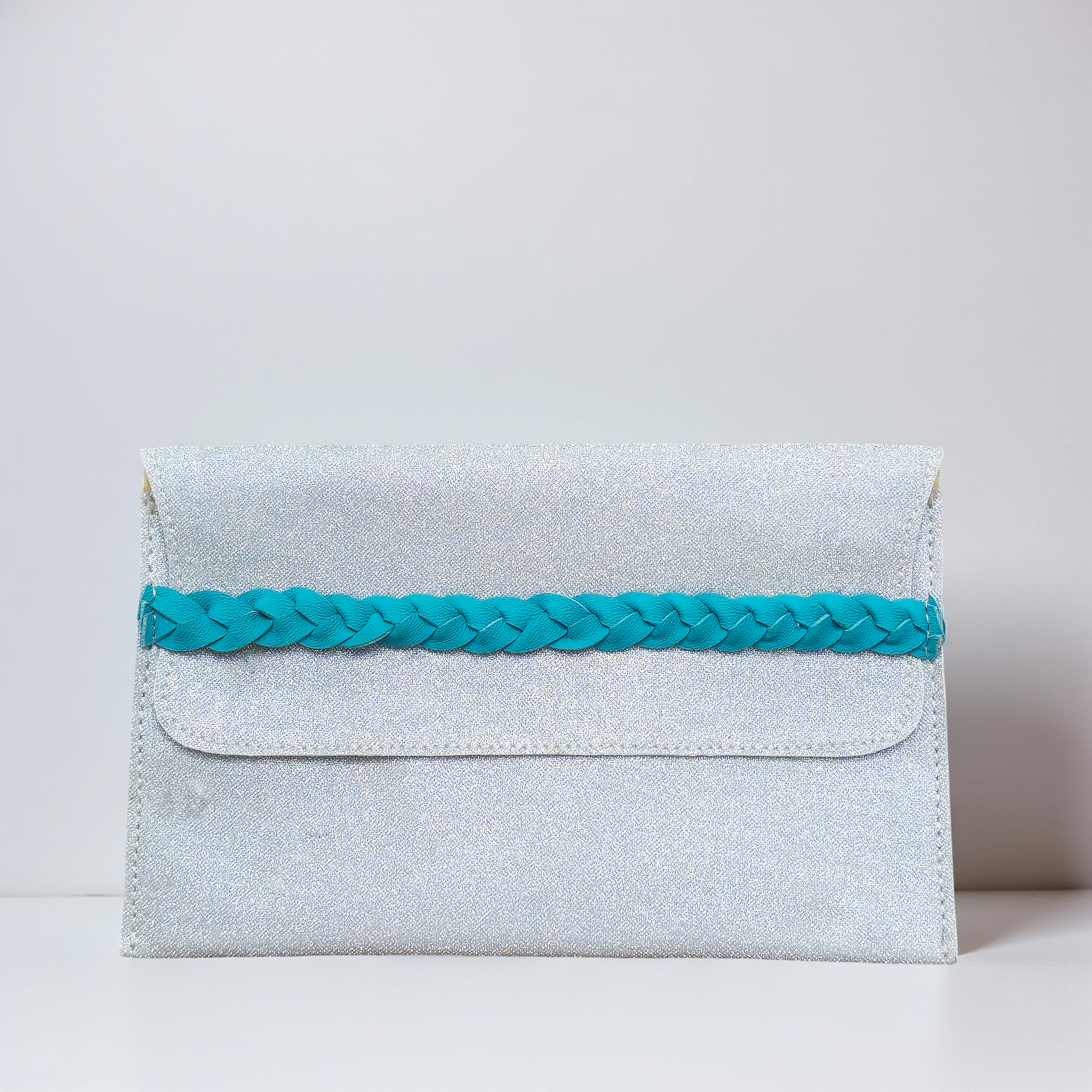 Braided Accent Vegan Leather