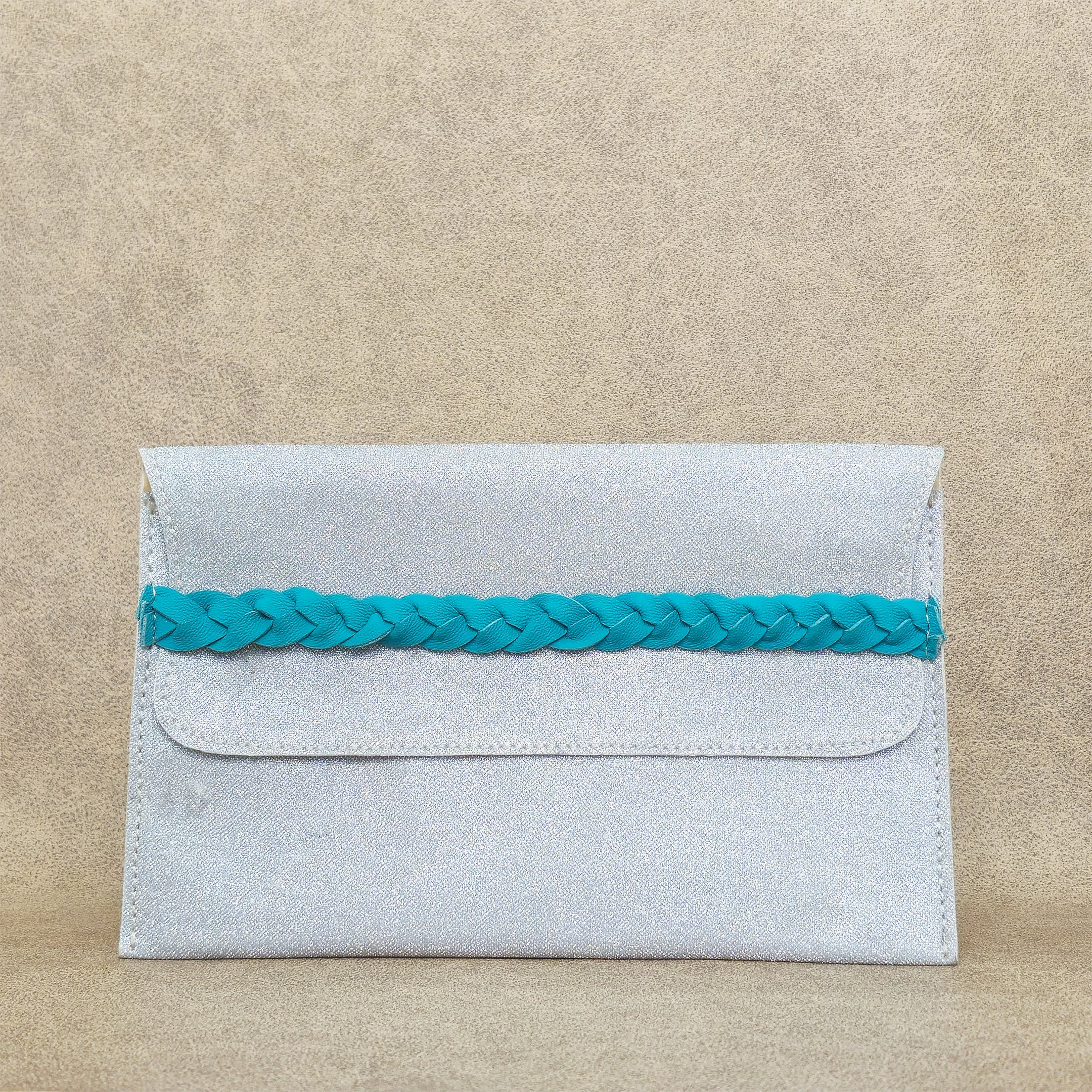 Braided Accent Vegan Leather