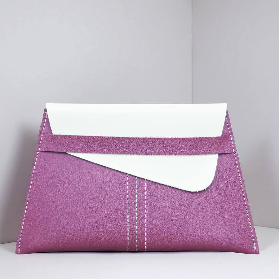 White & Maroon Vegan Leather Shagun Envelopes | Dual Tone Flap Envelope (Combo of 5)