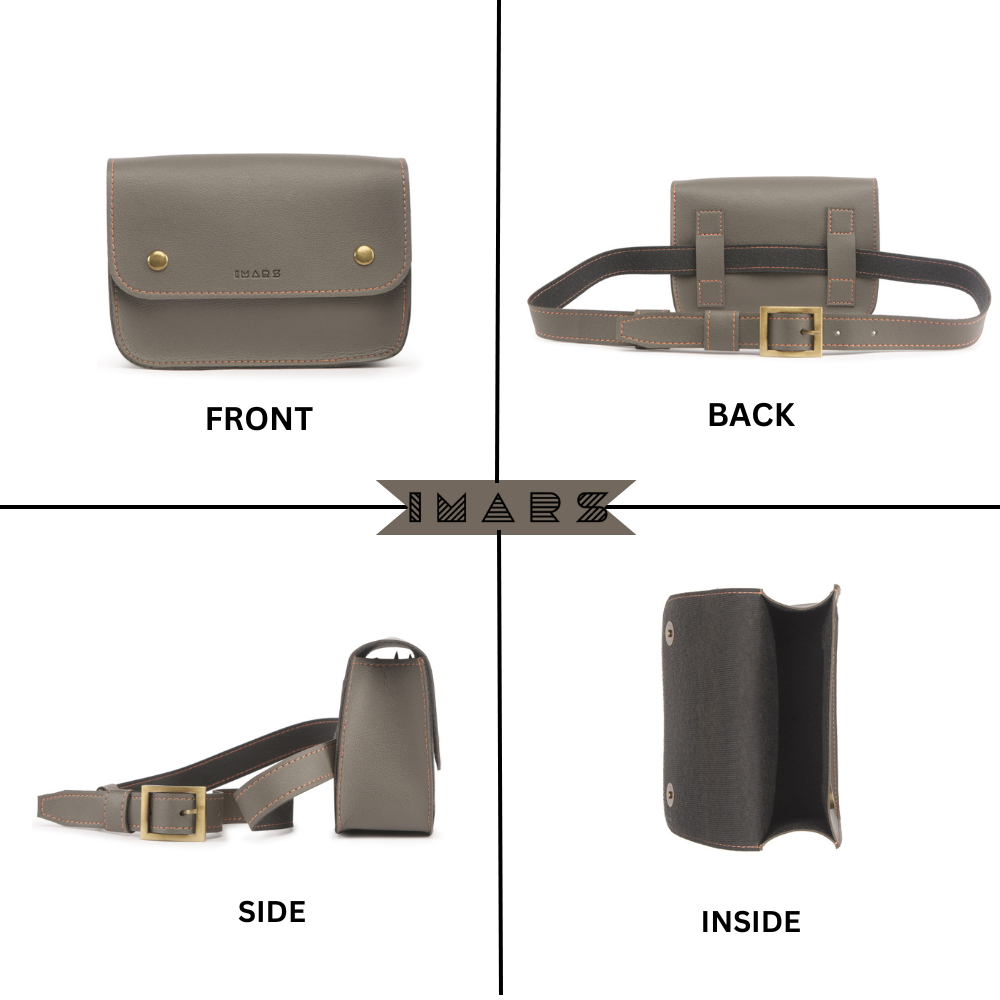 Elegant Grey Fanny Pack Perfect For Women & Girls