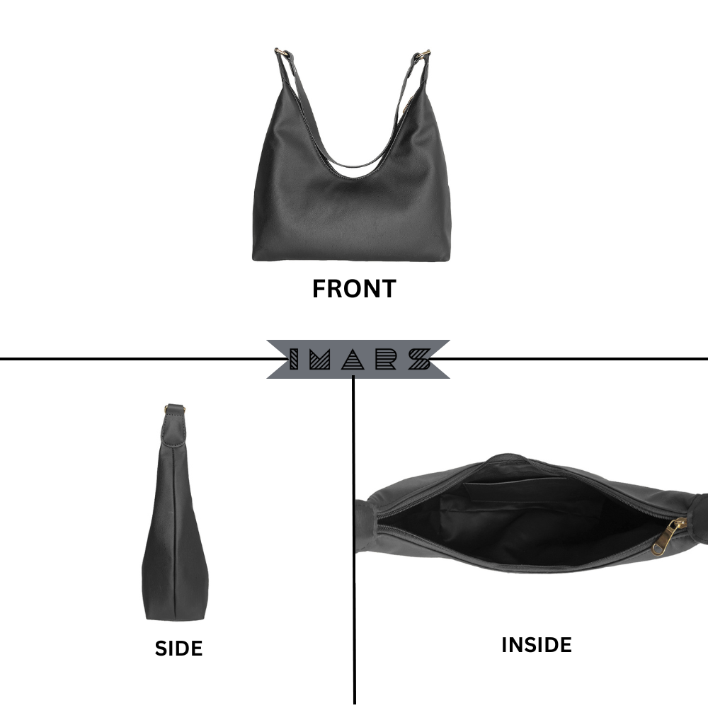 Fashionable Black Shoulder Bag Perfect For Women & Girls