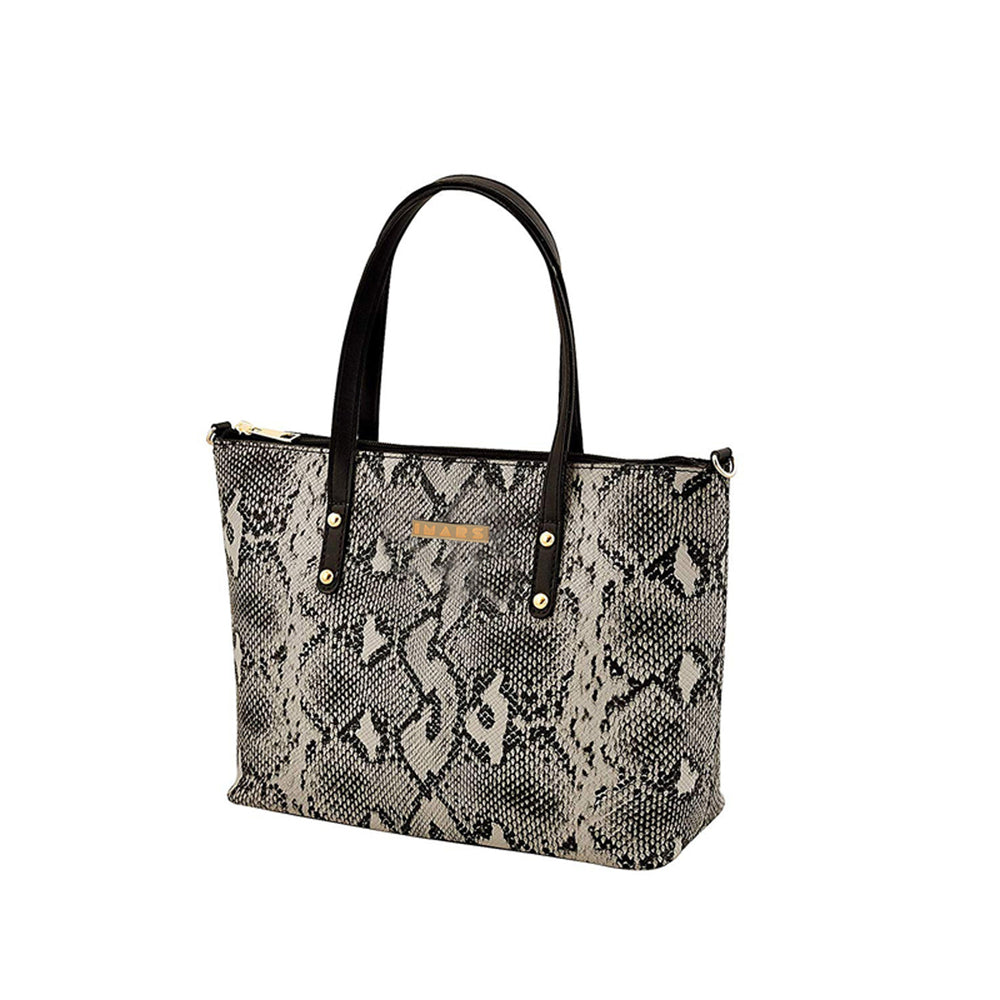 Snake Print Black Tote and Sling Combo