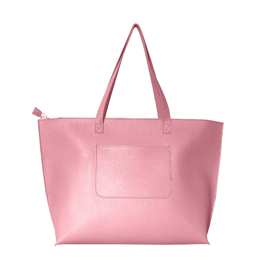 Vegan Leather Ladies Handbag Light Pink