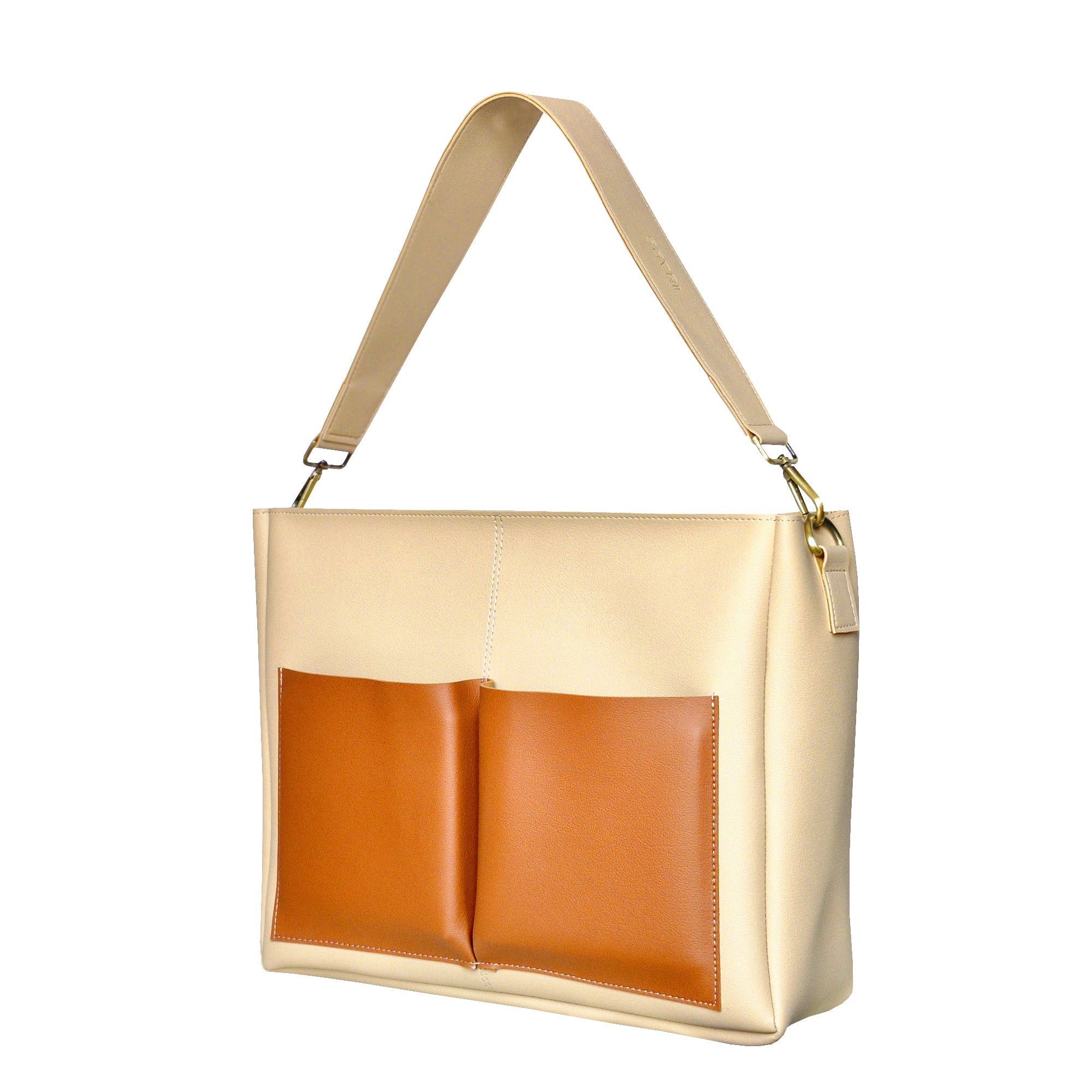 Beige Tote Bag for Office and Travelling