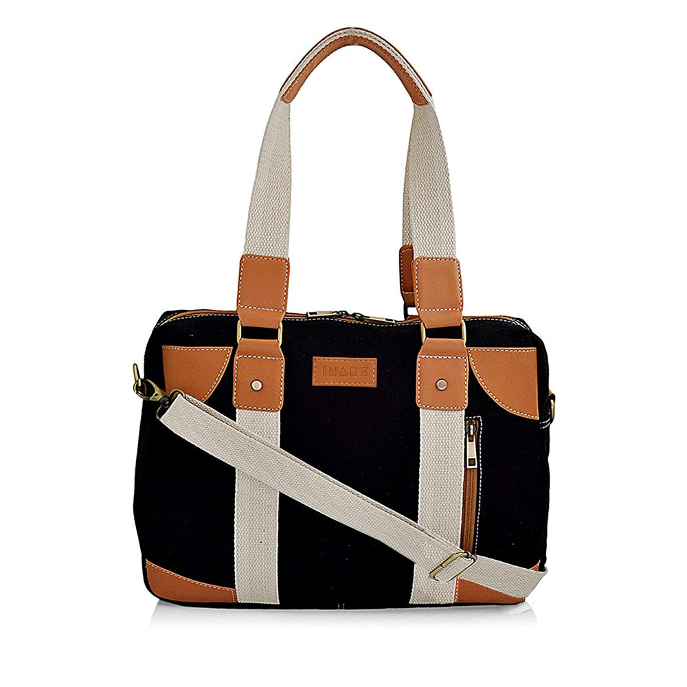 Functional Black Tan Messenger Bag Perfect For Women & Girls