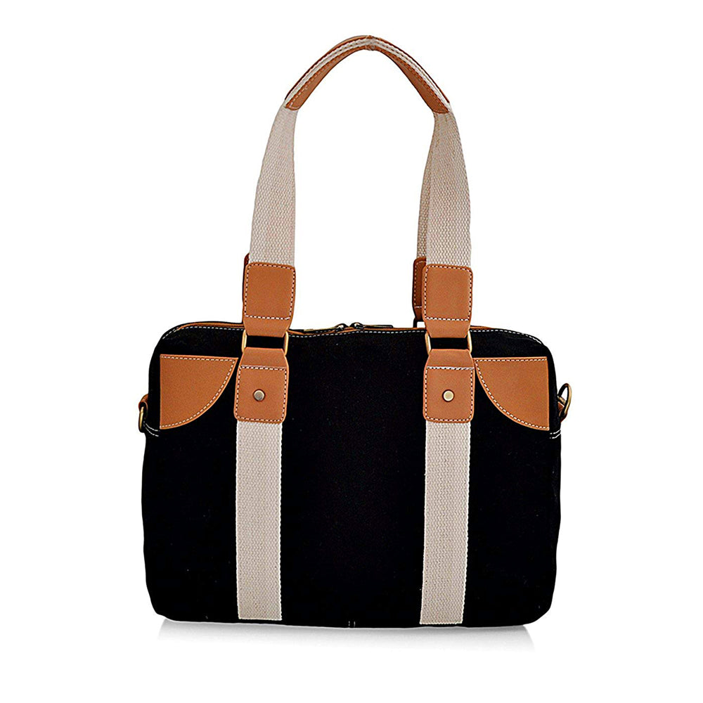 Functional Black Tan Messenger Bag Perfect For Women & Girls