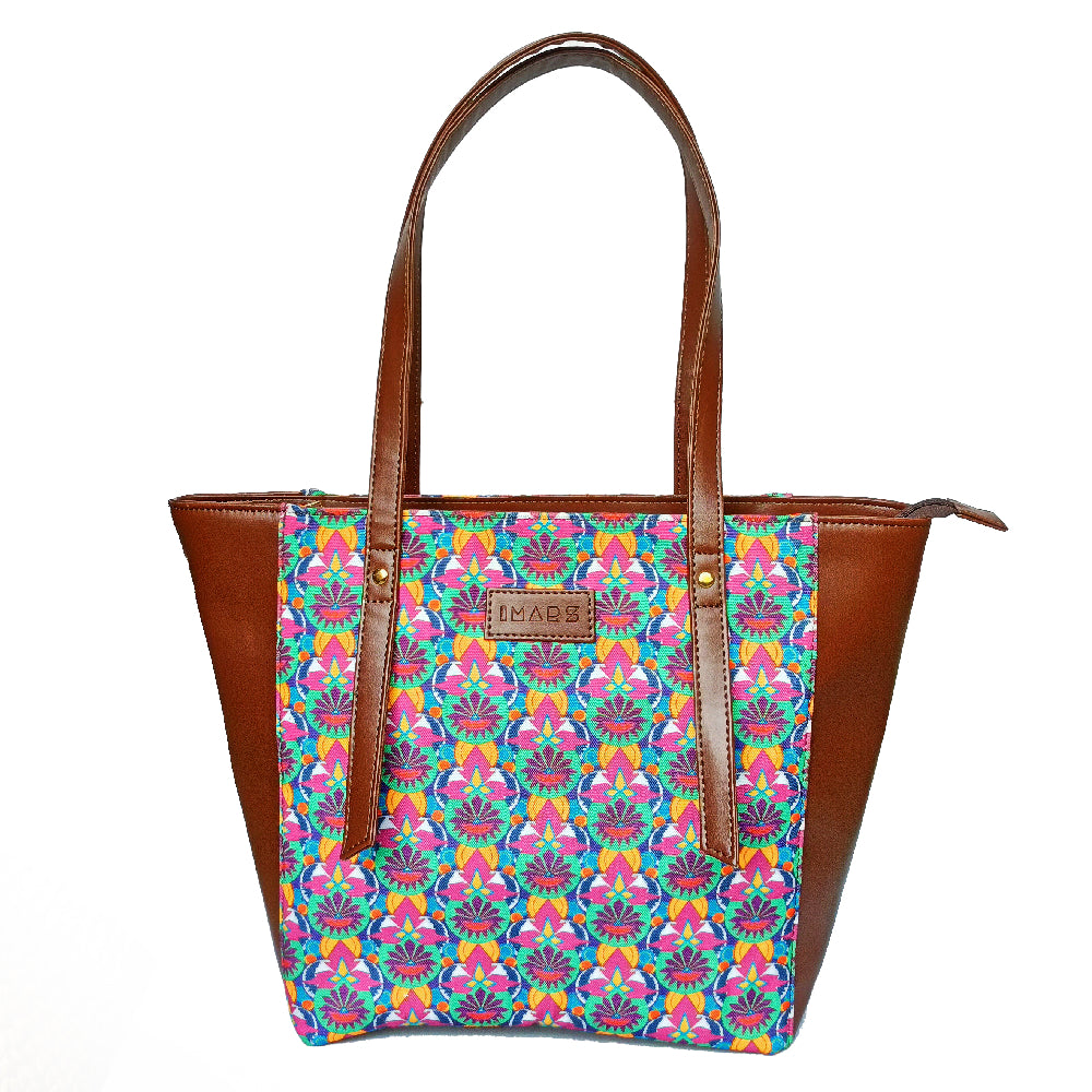 Sophisticated Multi Color Tote Bag Perfect For Women & Girls