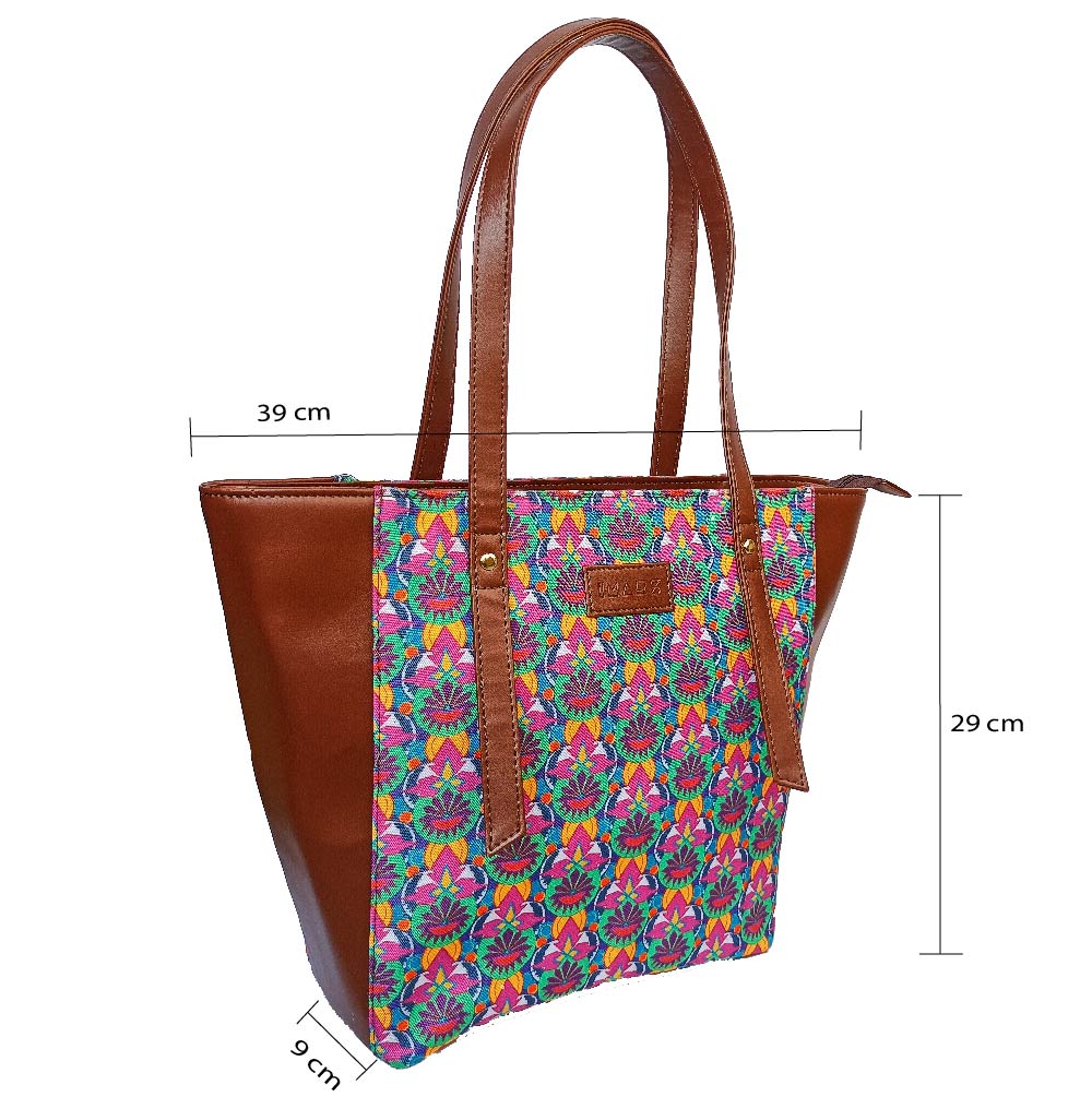 Sophisticated Multi Color Tote Bag Perfect For Women & Girls