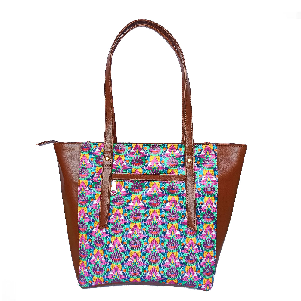 Sophisticated Multi Color Tote Bag Perfect For Women & Girls