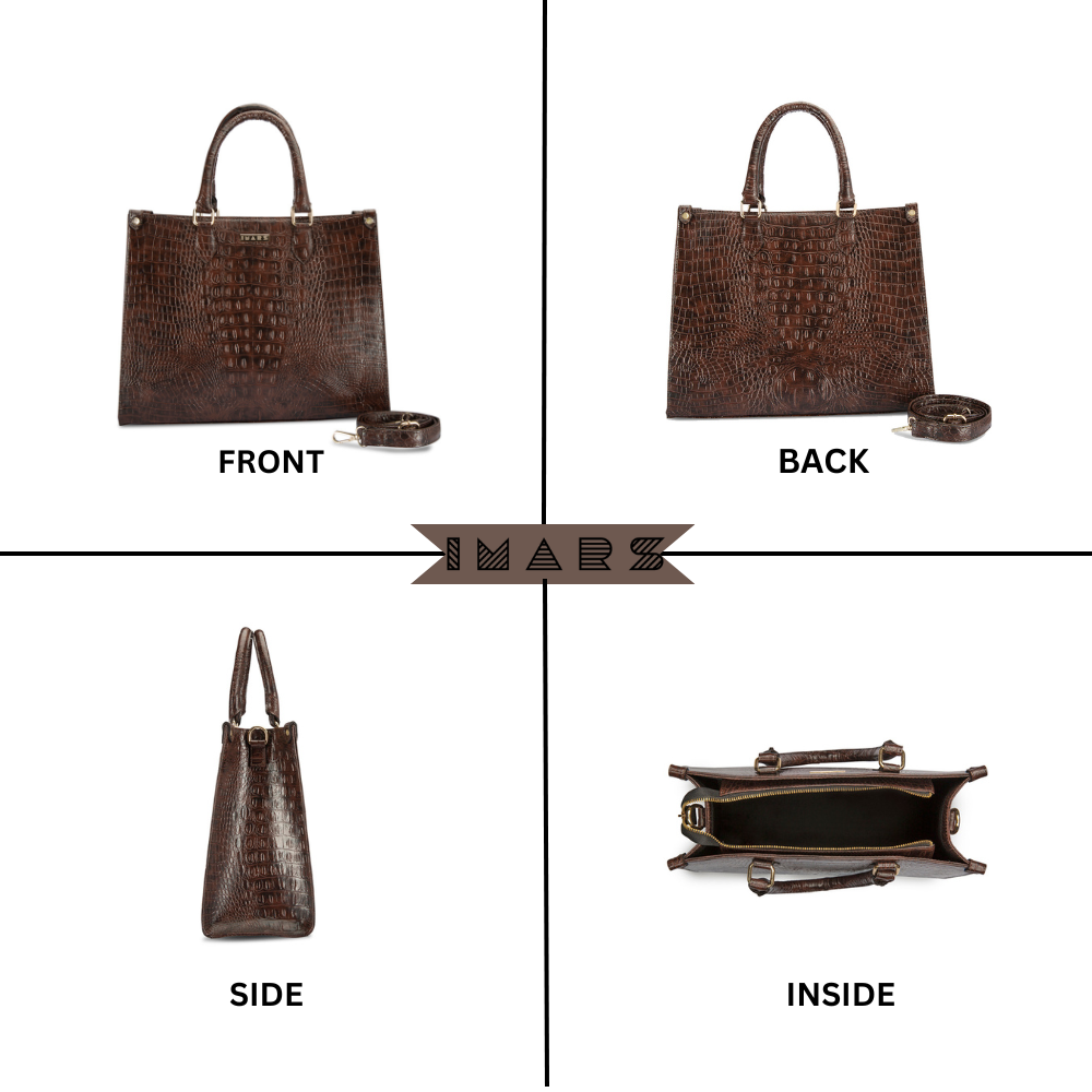 Classic Rustic Brown Tote Bag Perfect For Women & Girls