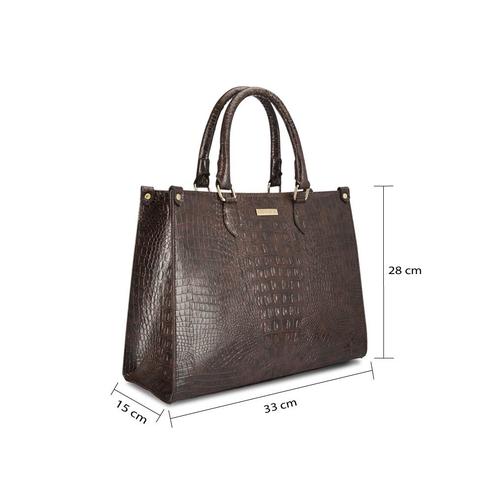 Classic Rustic Brown Tote Bag Perfect For Women & Girls
