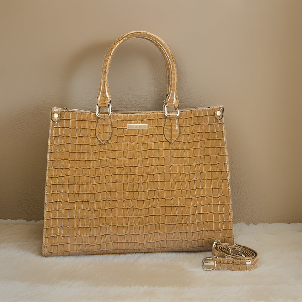 Classic Miami Tan Tote Bag Perfect For Women & Girls