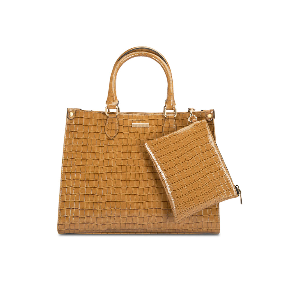 Classic Miami Tan Tote Bag Perfect For Women & Girls