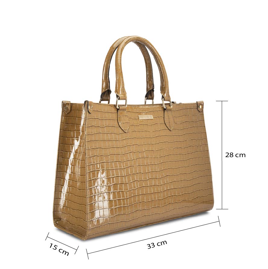 Classic Miami Tan Tote Bag Perfect For Women & Girls