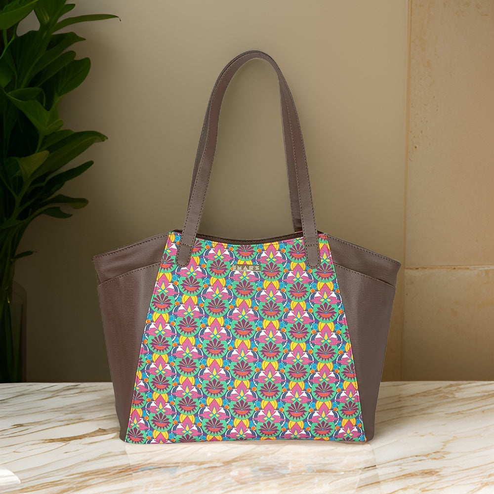 Sophisticated Multi Color Tote Bag Perfect For Women & Girls