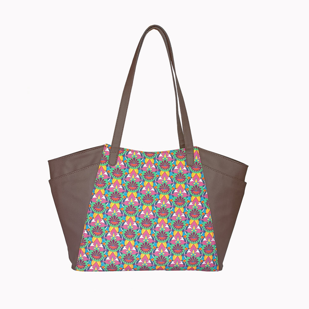 Sophisticated Multi Color Tote Bag Perfect For Women & Girls