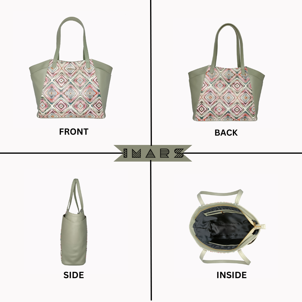 Sophisticated Sage Green Tote Bag Perfect For Women & Girls