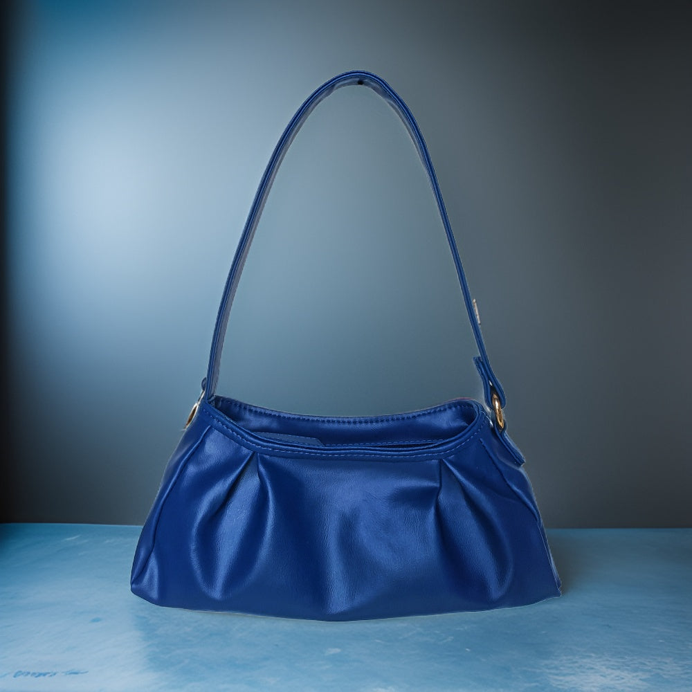 Trendy Blue Baguette Bag Perfect For Women & Girls