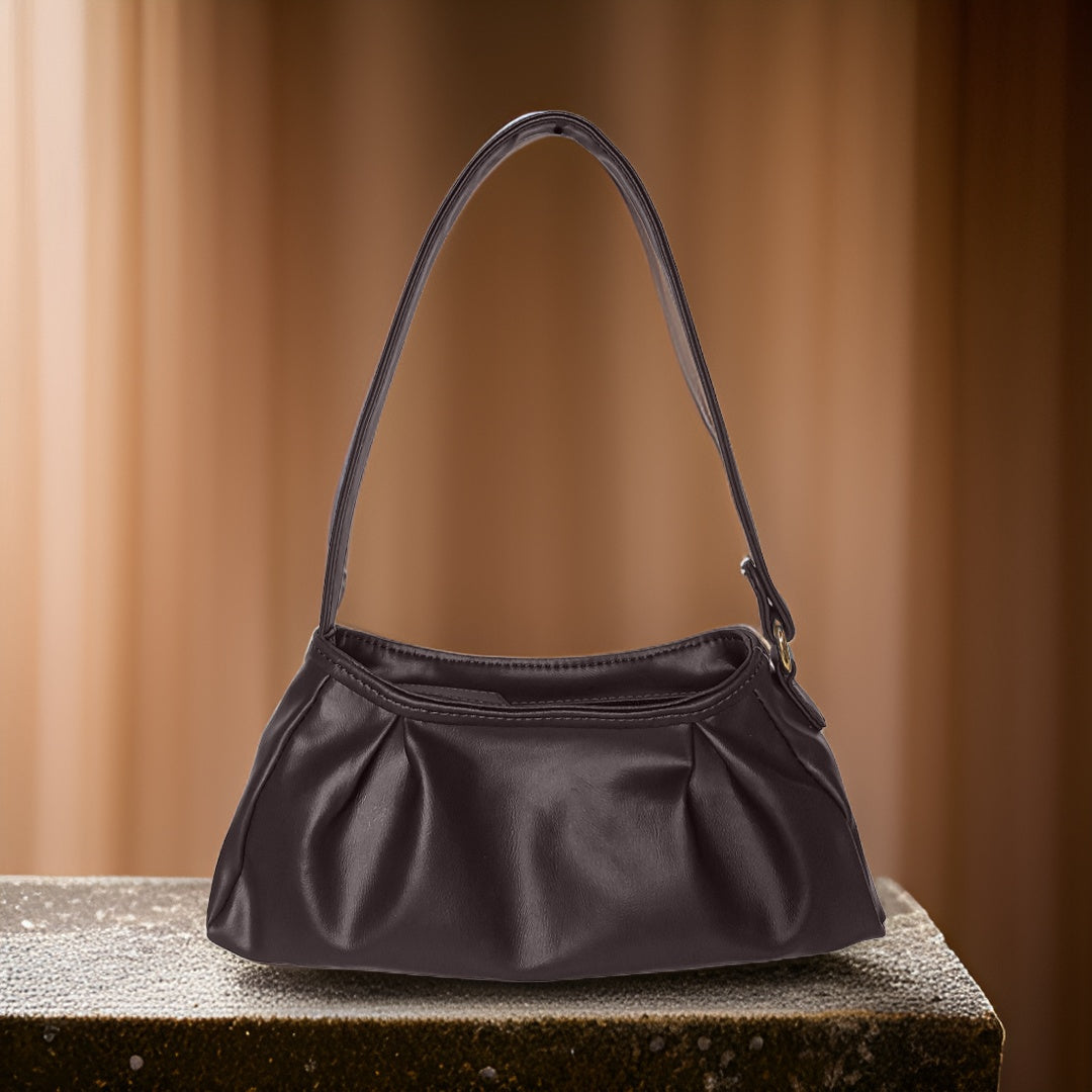 Trendy Brown Baguette Bag Perfect For Women & Girls