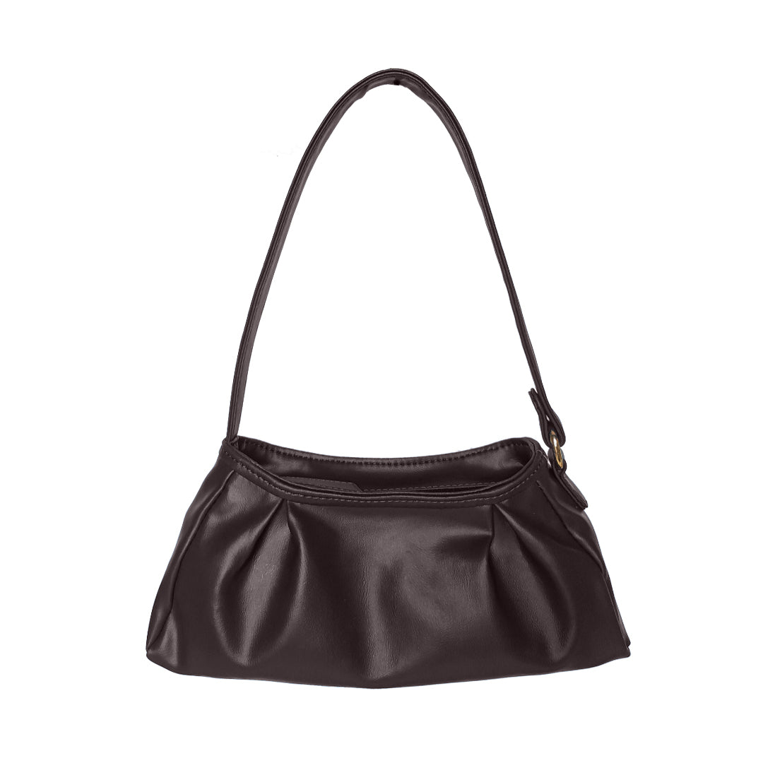 Trendy Brown Baguette Bag Perfect For Women & Girls