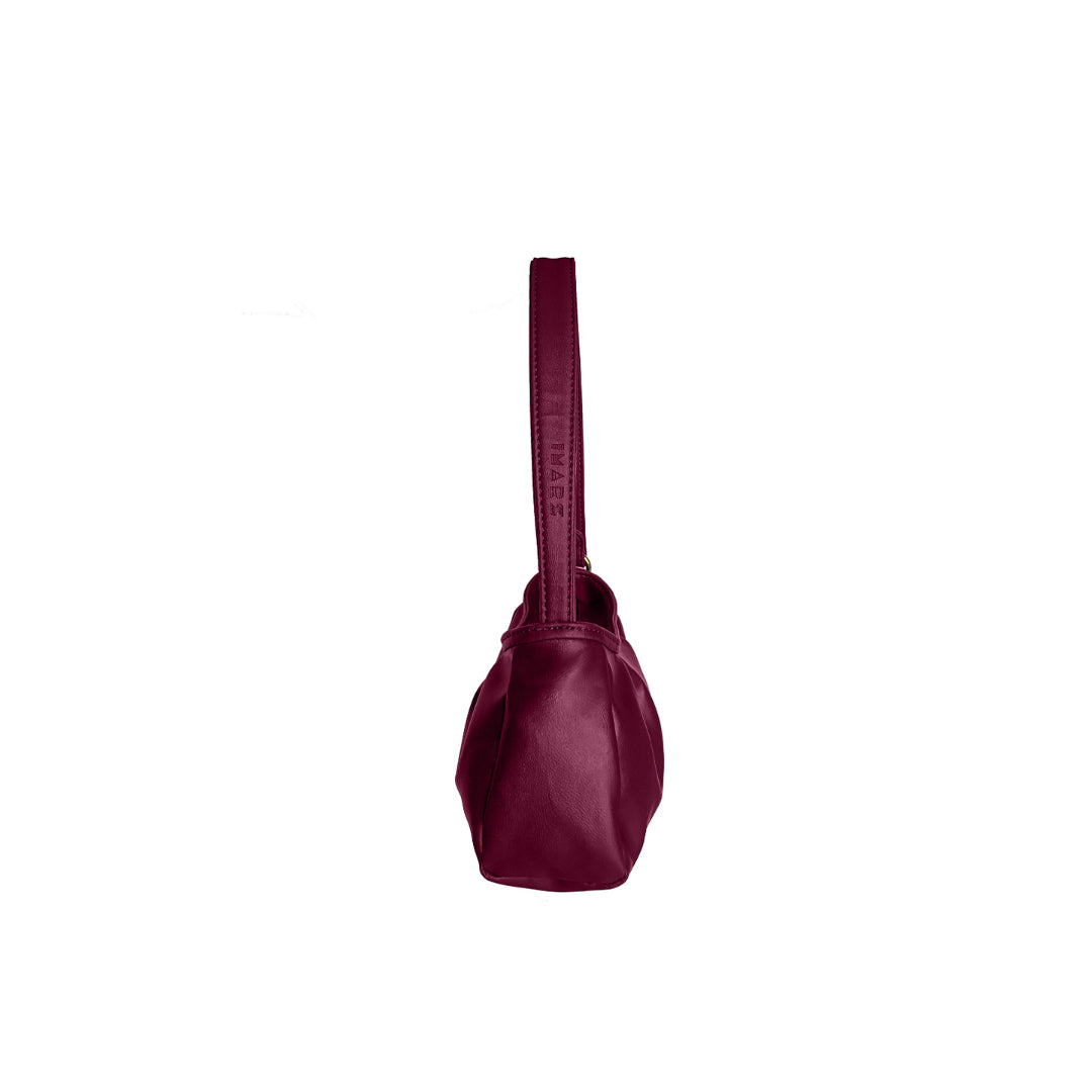 Trendy Maroon Baguette Bag Perfect For Women & Girls