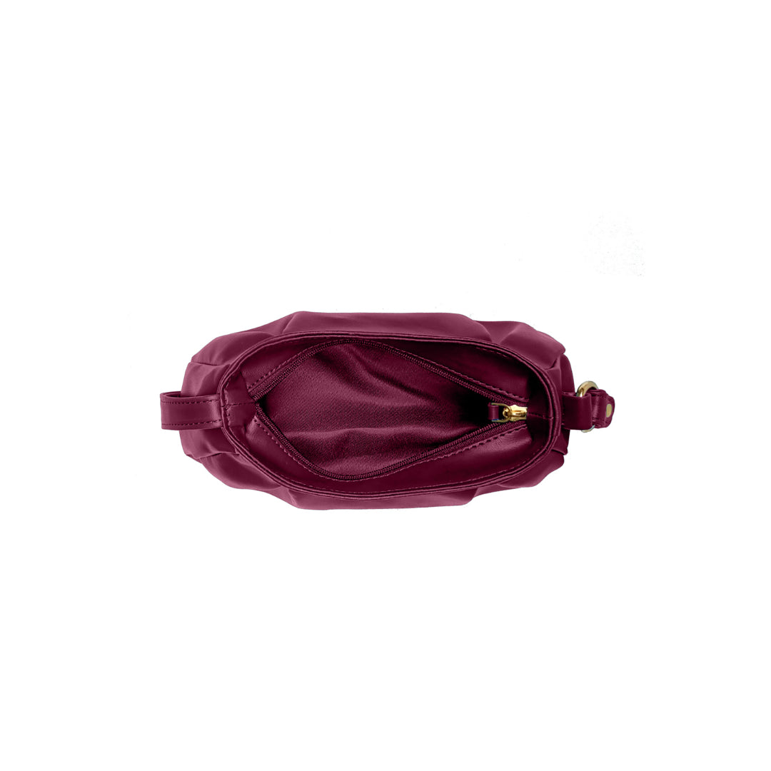 Trendy Maroon Baguette Bag Perfect For Women & Girls