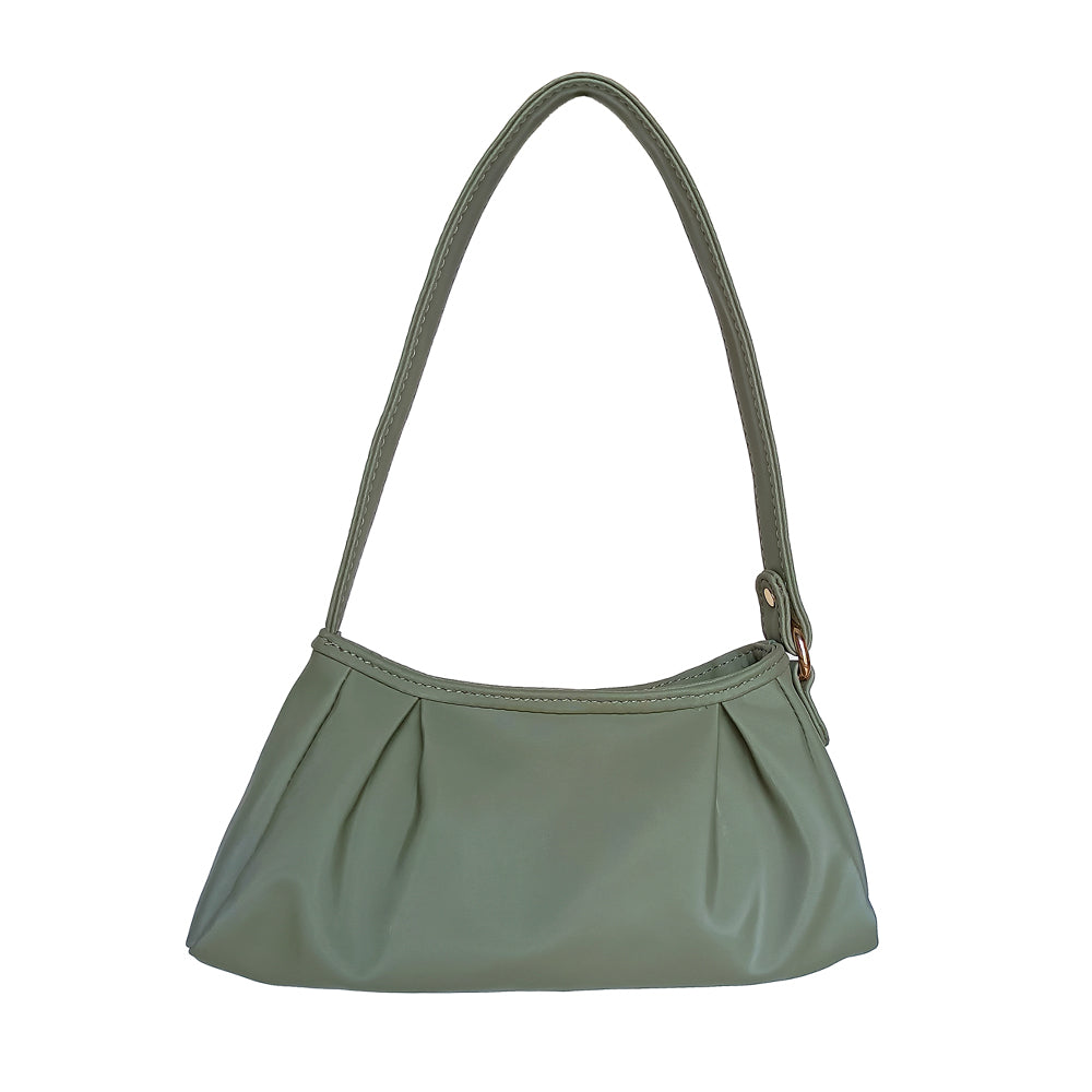 Trendy Sage Green Baguette Bag Perfect For Women & Girls