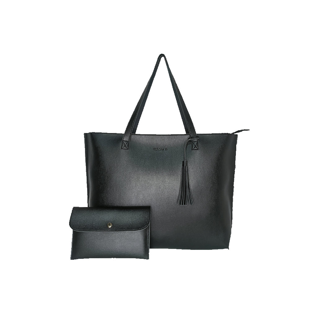 Classic Black Tote Bag For Women & Girls