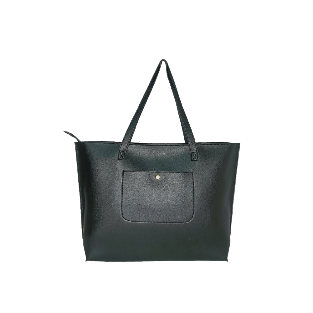 Classic Black Tote Bag For Women & Girls