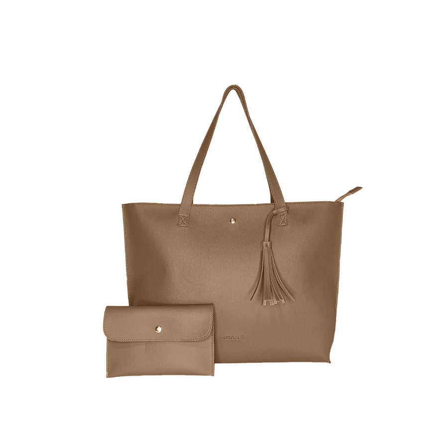 Classic Brown Tote Bag For Women & Girls