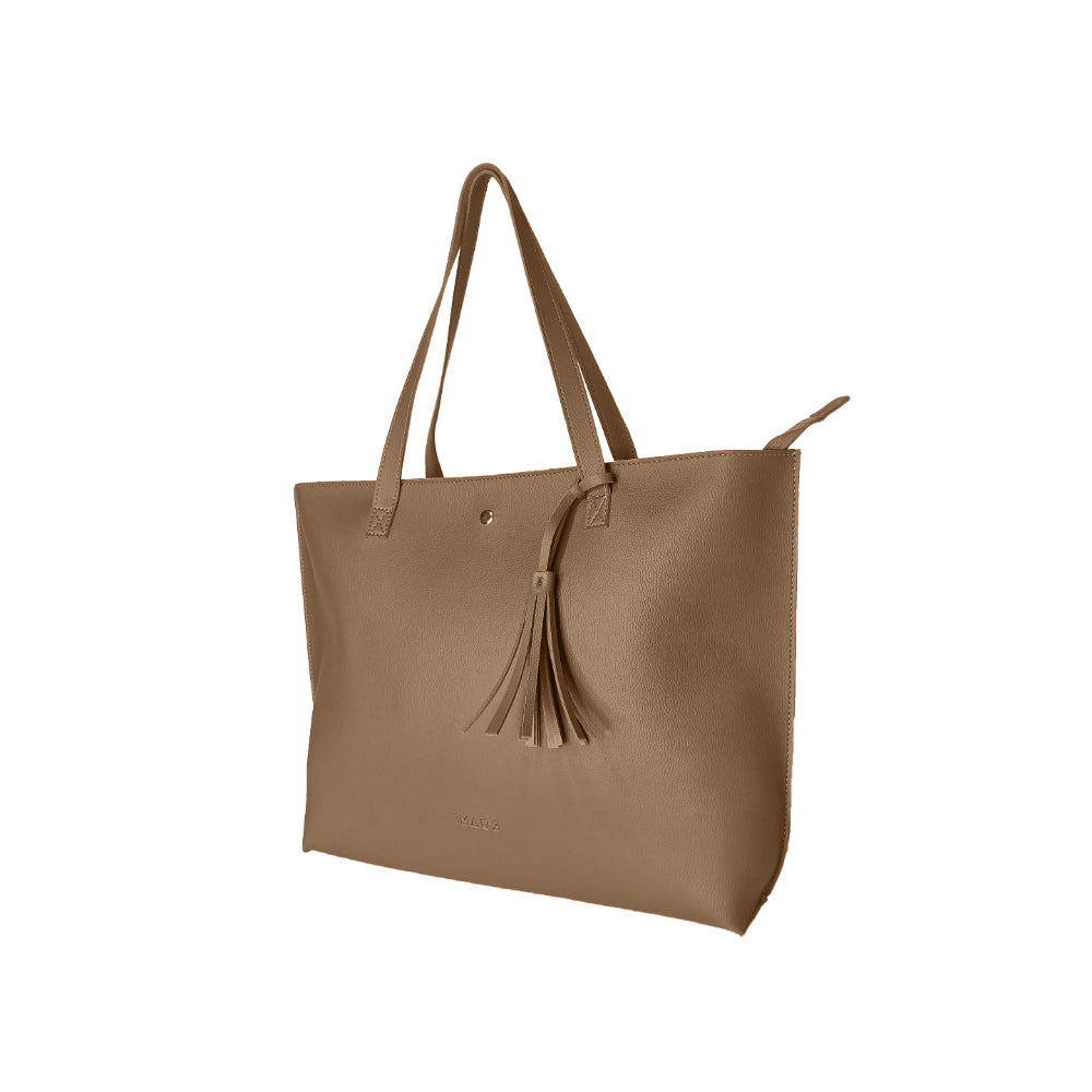 Classic Brown Tote Bag For Women & Girls