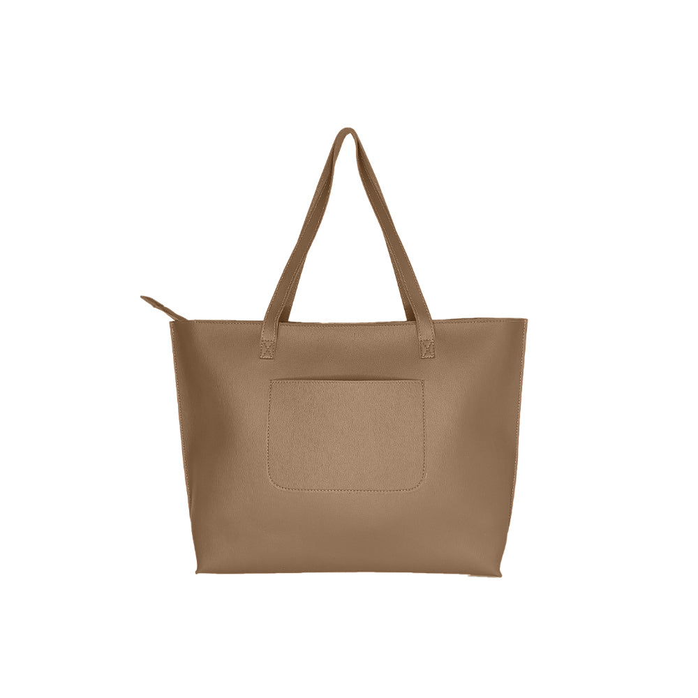 Classic Brown Tote Bag For Women & Girls