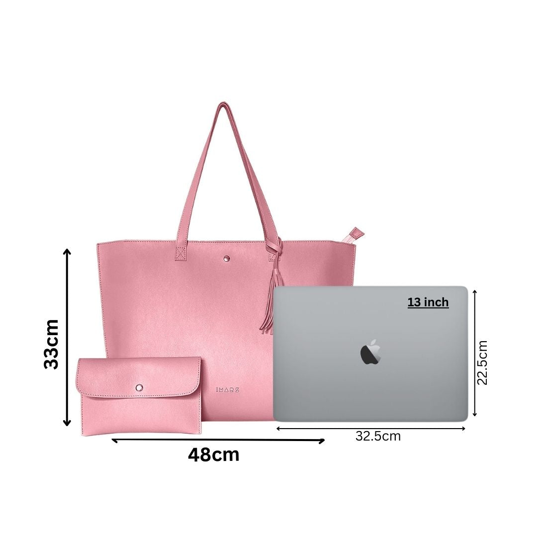 Classic Light Pink Tote Bag For Women & Girls